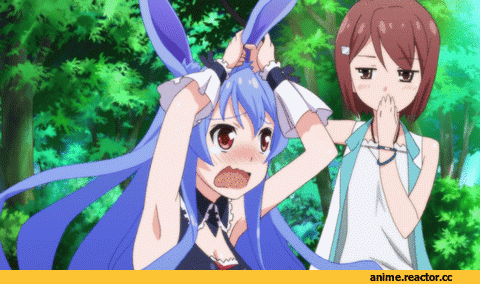 гифки, ga isekai kara kuru sou desu yo?, Animal Ears, Anime Гифки, Usagimimi, Anime