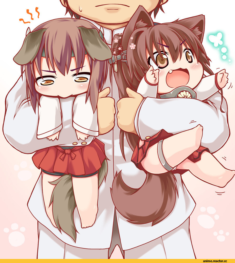 Kantai Collection, Yamato (Kantai Collection), Taihou, Inumimi, Animal Ears, Anime