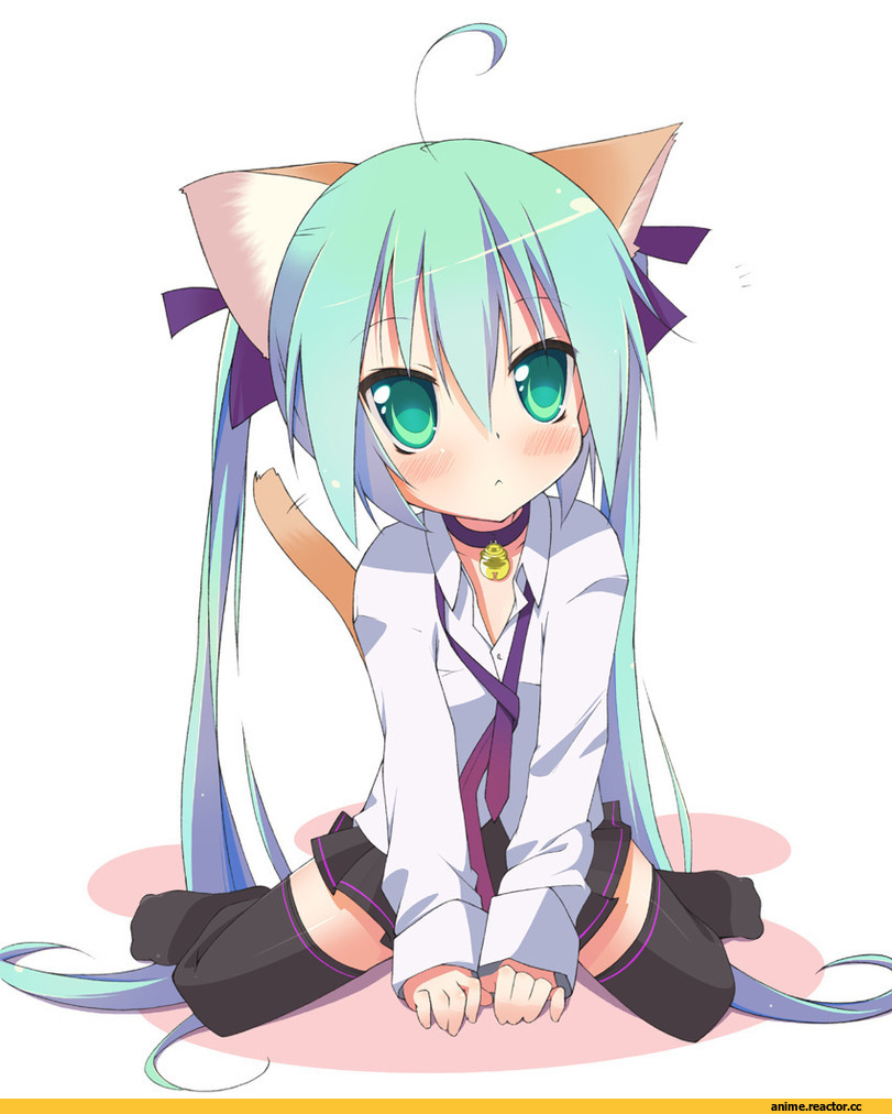 Vocaloid, Hatsune Miku, nekomimi, Animal Ears, Anime