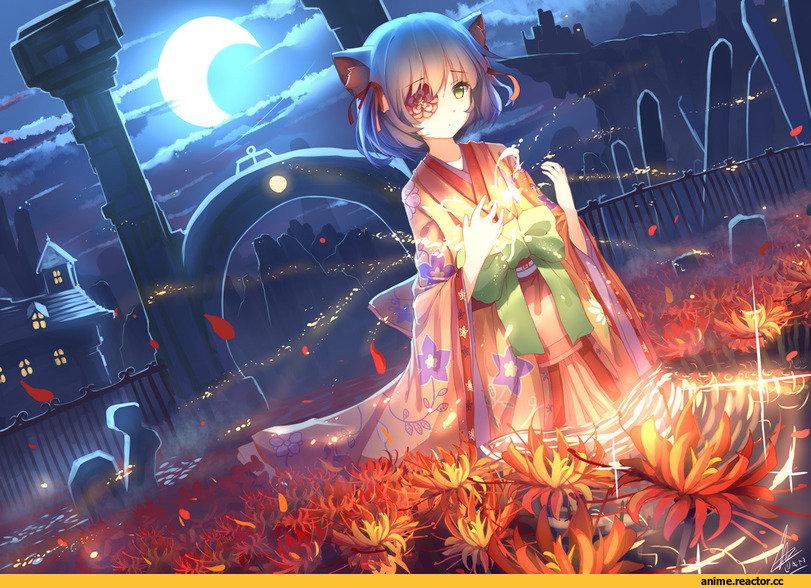 riki-to, Anime Original, Animal Ears, Yukata, Anime