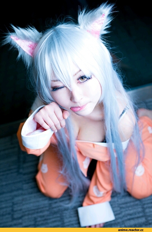 милота, песочница, cosplay, Nekomonogatari, Black Hanekawa, Anime Cosplay, Неко, Animal Ears, Anime