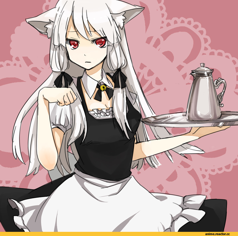 AO, Anime Art, Maid, Animal Ears, nekomimi, Anime