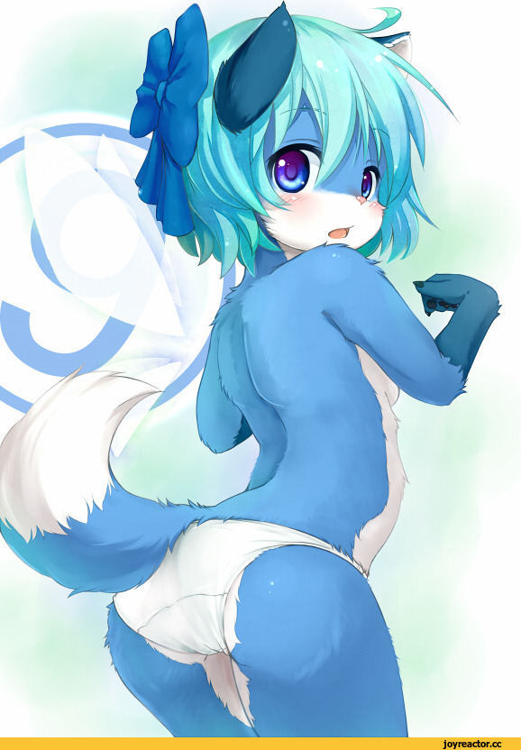 Cirno, Touhou Project, furry, фэндомы, Animal Ears, Anime