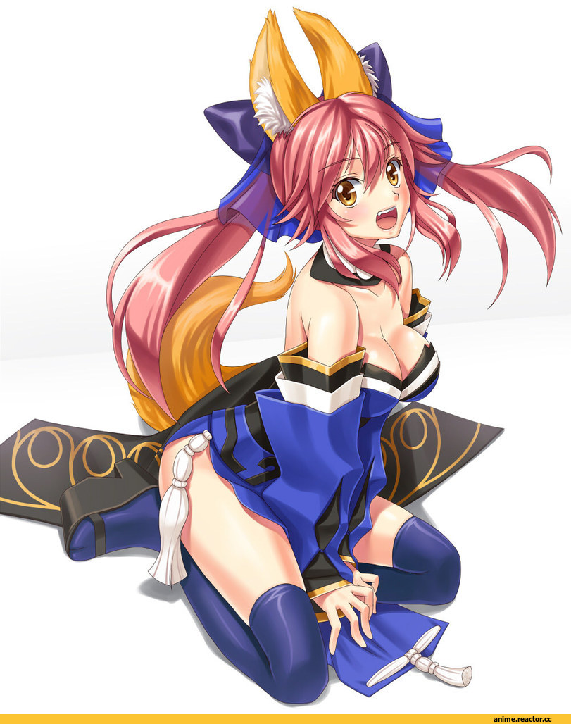 Fate/Extra, Caster (Fate/Extra), hobenkei, Animal Ears, Kitsune, Anime