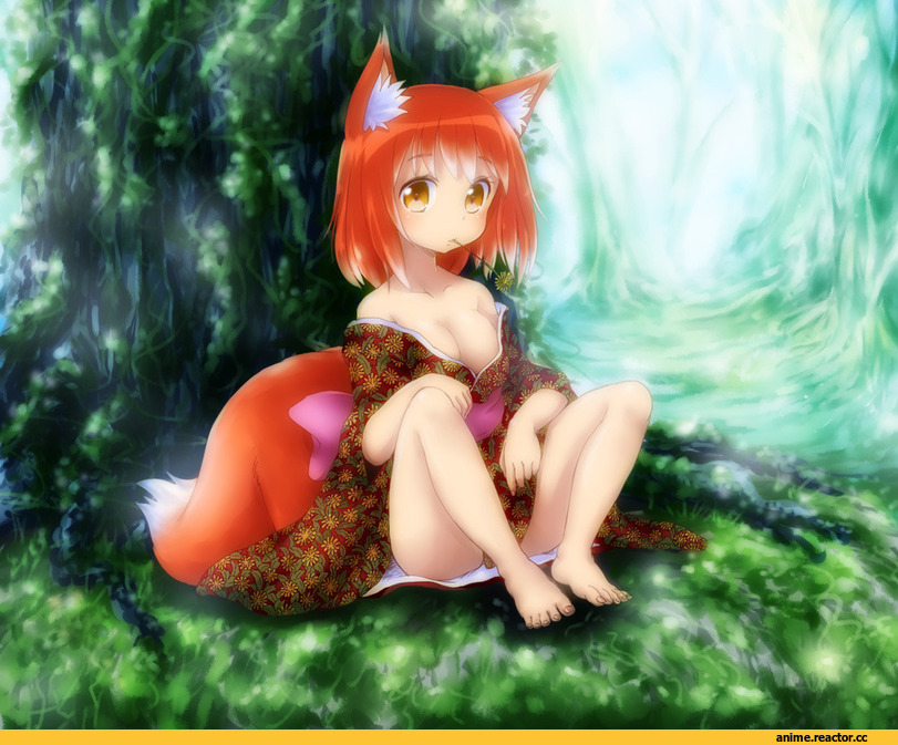 Anime Original, Kitsune, Animal Ears, Anime