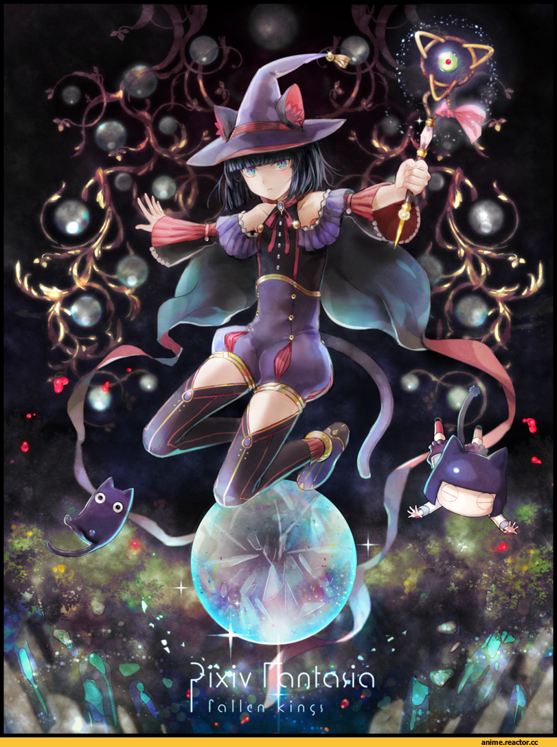 Anime Original, Pixiv Fantasia Fallen Kings, neko, Animal Ears, Anime