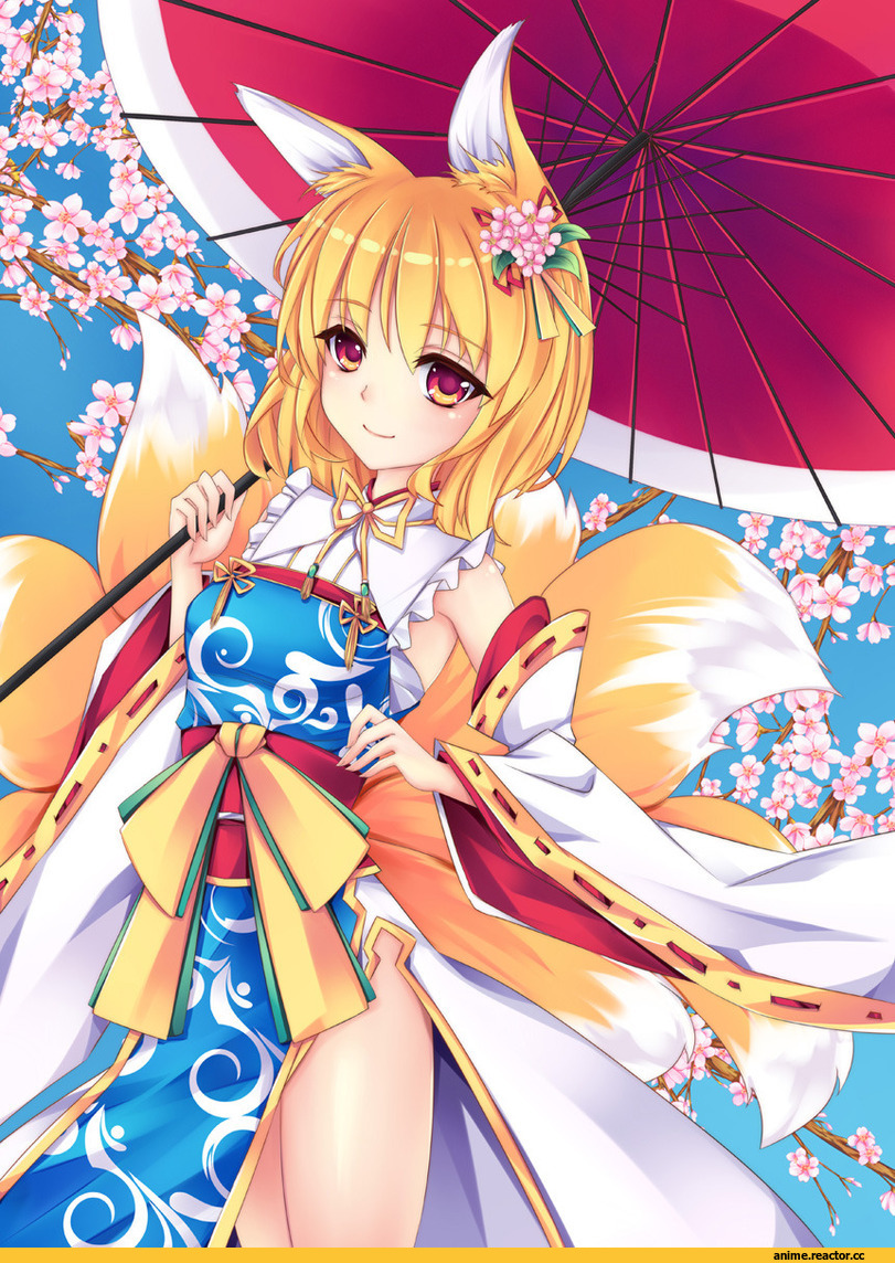 Anime Original, Yakumo Ran, Touhou Project, fred0092, Animal Ears, Kitsunemimi, Anime