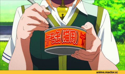 anime gif, Witch Craft Works, tanpopo kuraishi, Неко, Animal Ears, Anime