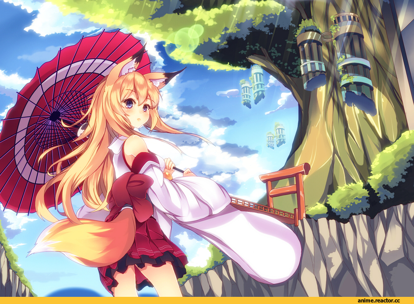 Anime Original, Kitsune, Animal Ears, Anime