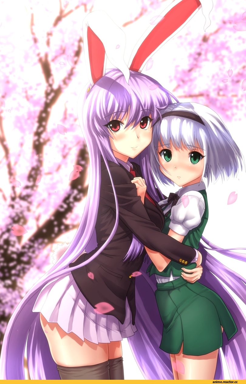 Konpaku Youmu, Touhou Project, Reisen Udongein Inaba, Kezune (i- -i), Animal Ears, Usagimimi, Anime