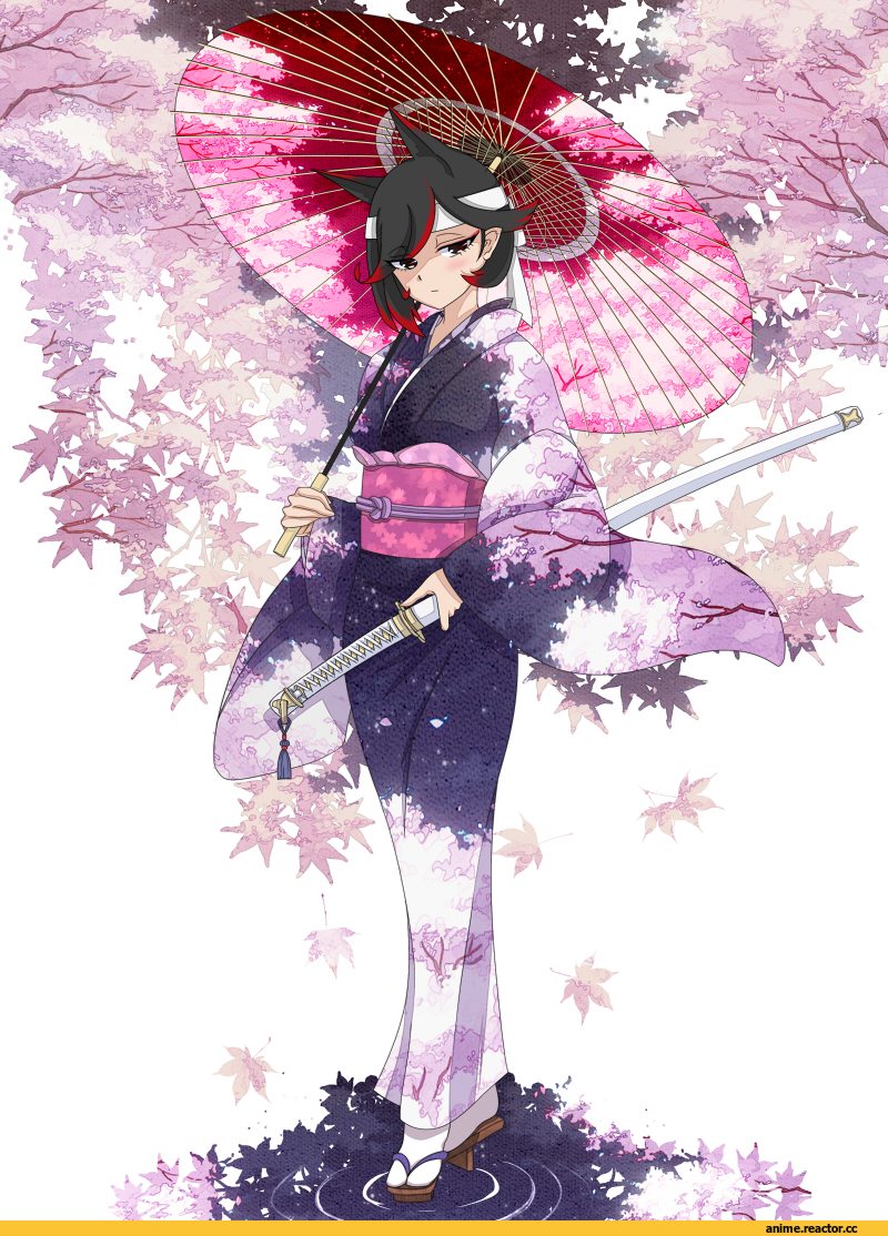 Anime Original, Animal Ears, Yukata, Опасные Няшки, Anime Няши, Anime