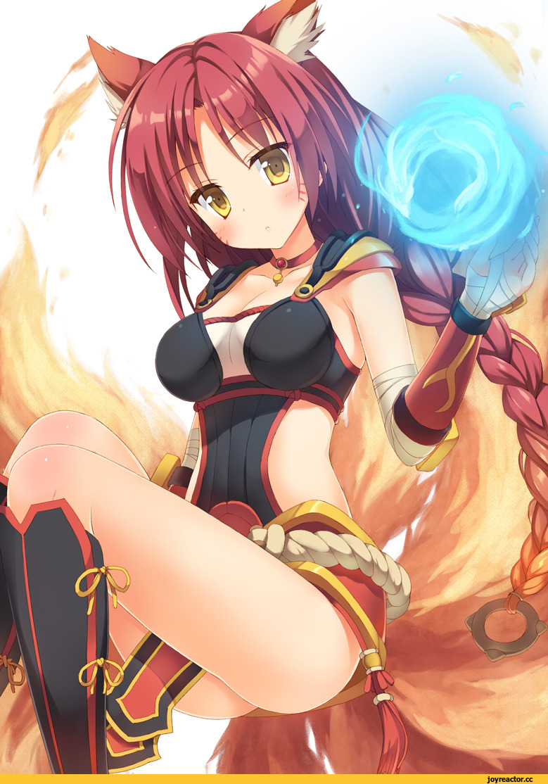 Animal Ears, League of Legends, фэндомы, Ahri, saeki nao, Kitsune, Anime