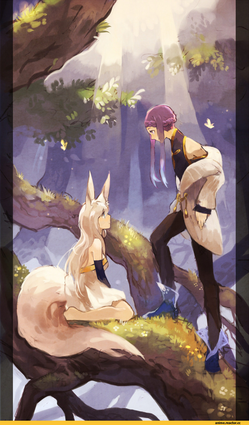 Anime Original, Pixiv Fantasia Fallen Kings, Kitsune, Animal Ears, Anime