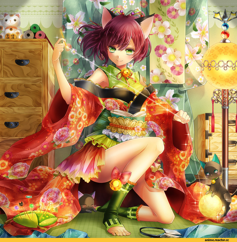 Anime Original, Неко, Animal Ears, Anime