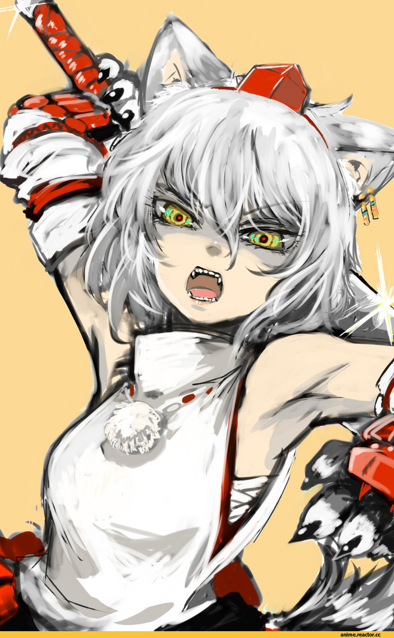 Touhou Project, Inubashiri Momiji, Inumimi, Animal Ears, Опасные Няшки, Anime Няши, Anime