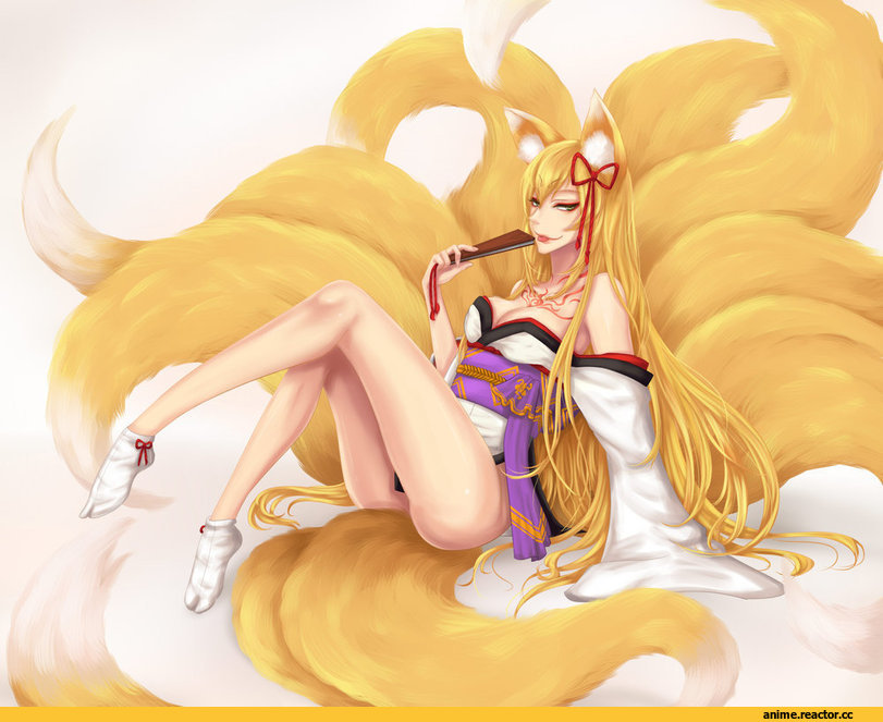Monster Girl (Anime), Anime Original, Anime Art, Monster Girl Quest, Tamamo no mae, СПОЙЛЕР, Kitsune, Animal Ears, Anime