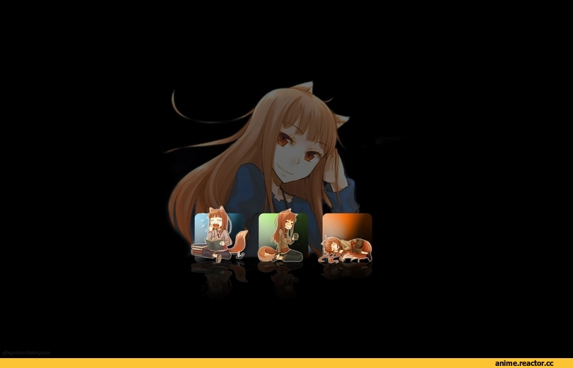 Spice and Wolf, Inumimi, Animal Ears, Holo, wallpaper, Anime