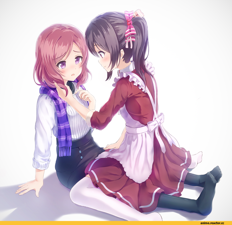Nishikino Maki, Love Live!, Yazawa Nico, Maid, удалённое, Anime