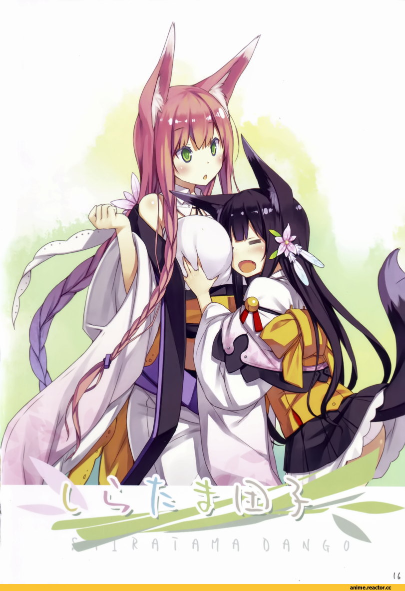 Animal Ears, Kitsune, Anime Original, Kuromitsu Nene, momoyama tsutsune, Poco, Anime