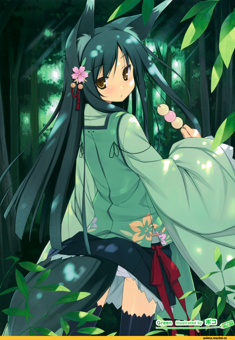 Animal Ears, Kitsune, Anime Original, Kuromitsu Nene, Poco, Anime