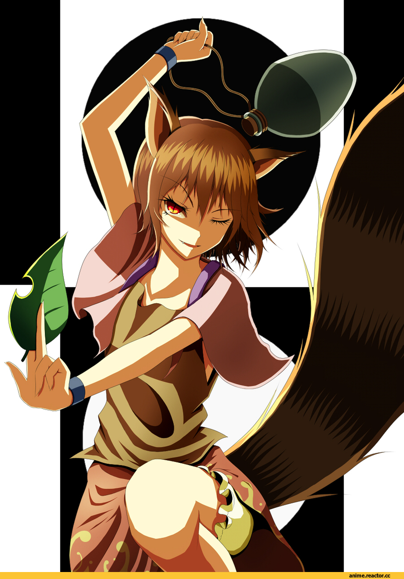 Futatsuiwa Mamizou, Touhou Project, Animal Ears, Tanuki, Anime