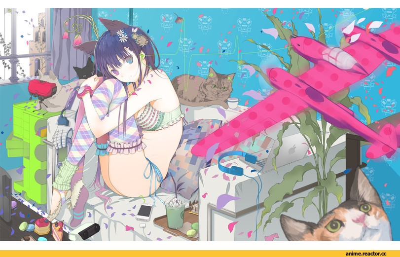 Rob, Anime Original, fuyuno haruaki, neko, Animal Ears, Anime