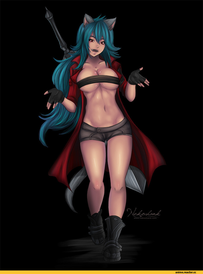 Animal Ears, neko, Reaching for the Sky, Игры, Devil May Cry, Anime