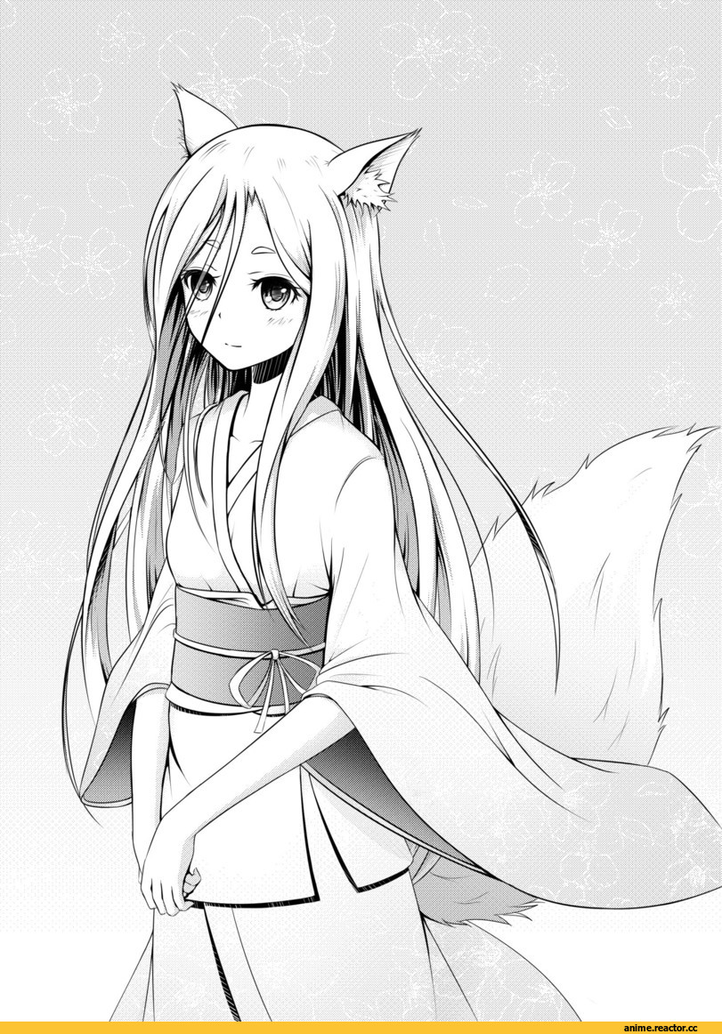 Tokyo Ravens, kon, Yukata, Kitsune, Animal Ears, Anime