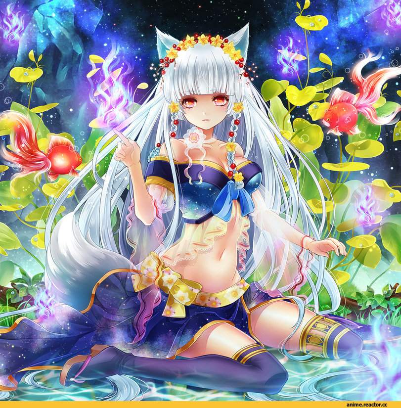 Anime Original, Kitsune, Animal Ears, Anime