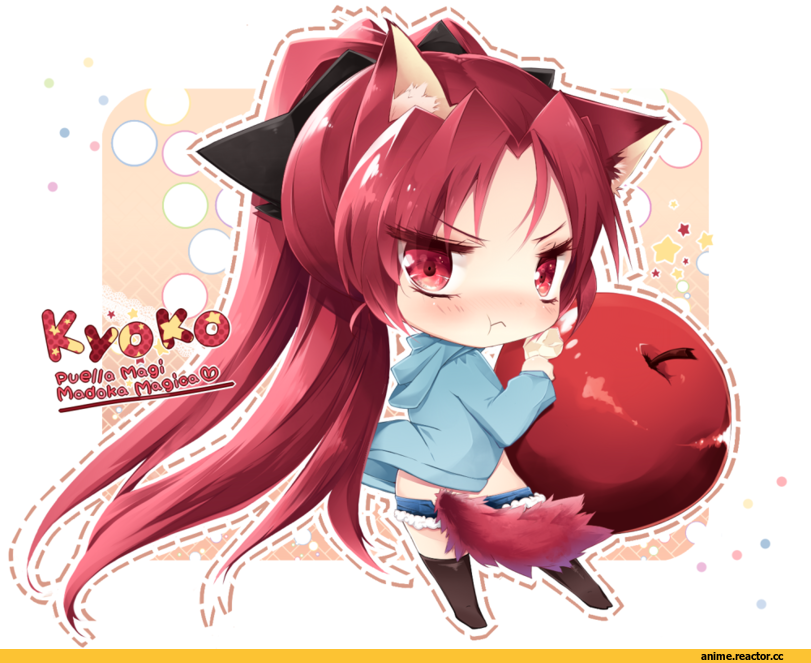 Mahou Shoujo Madoka Magica, Sakura Kyouko, Kitsune, Animal Ears, Anime