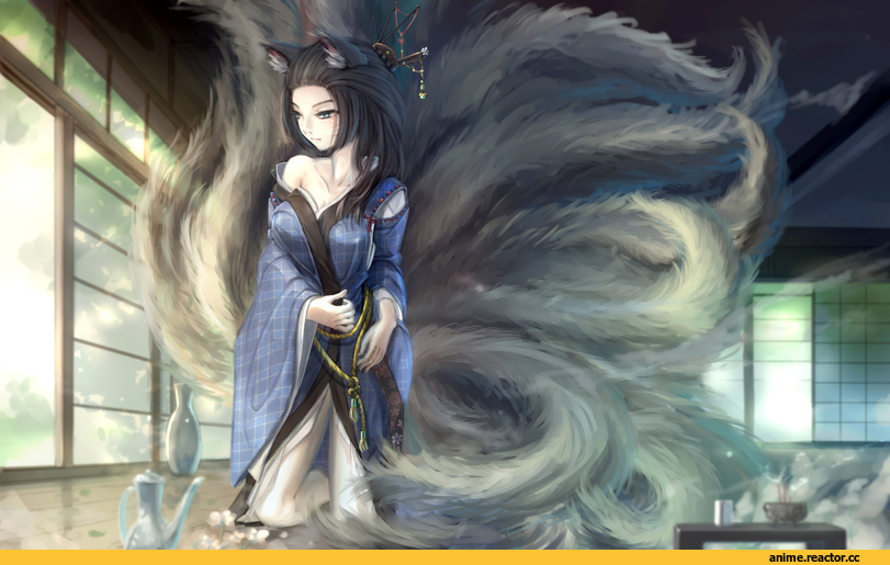 Anime Original, Kitsune, Animal Ears, Anime