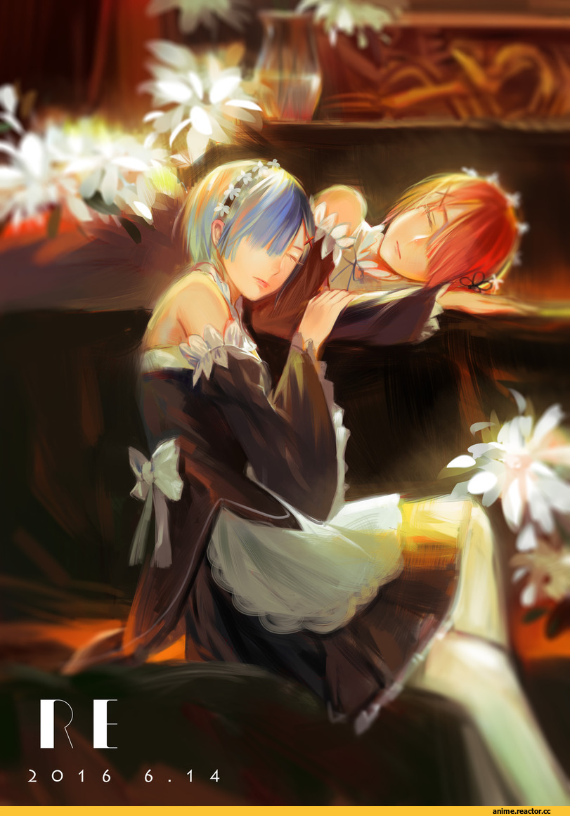 Re Zero Kara Hajimeru Isekai Seikatsu, Rem (re zero), Ram (Re Zero), Anime Art, Anime Paint, Anime