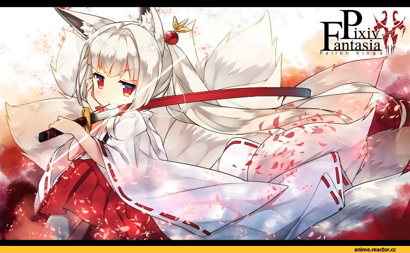 Animal Ears, Pixiv Fantasia Fallen Kings, Anime Original, Kitsune, Anime