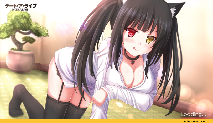 Tokisaki Kurumi, Date a Live, Animal Ears, nekomimi, Anime
