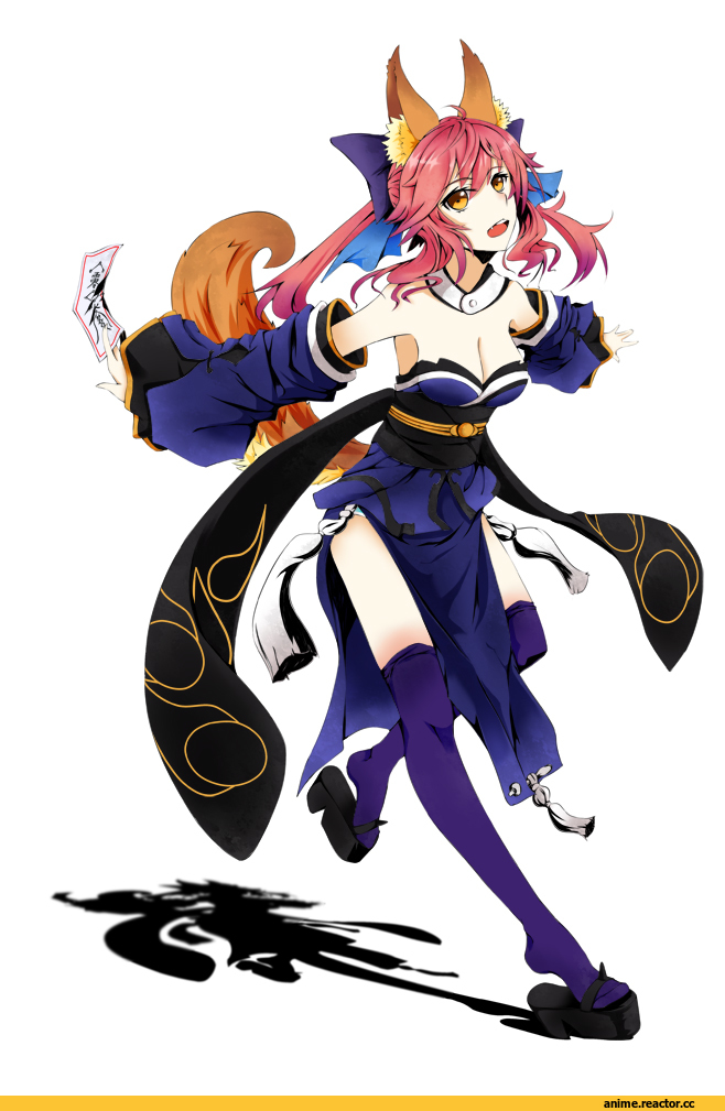 Kitsune, Animal Ears, Fate/Extra, Caster (Fate/Extra), Anime