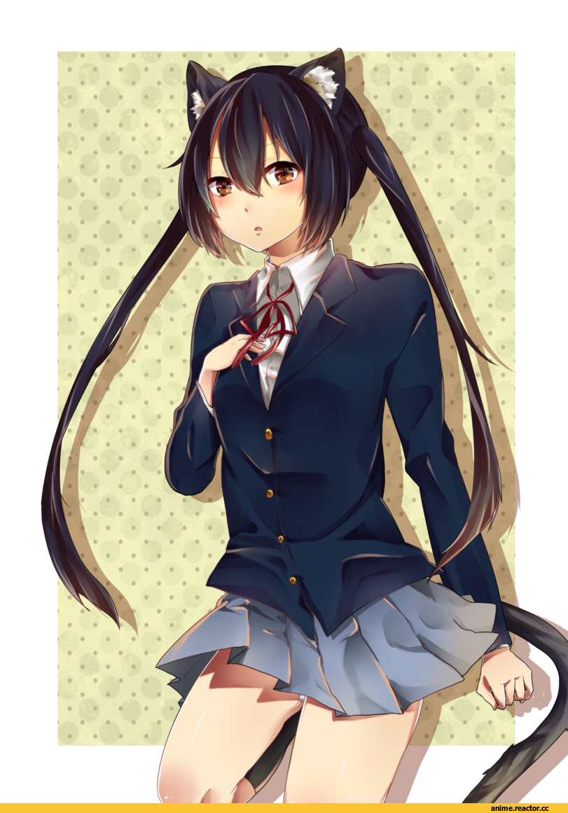 Azusa Nakano, K-ON!, giburinn, Неко, Animal Ears, Anime