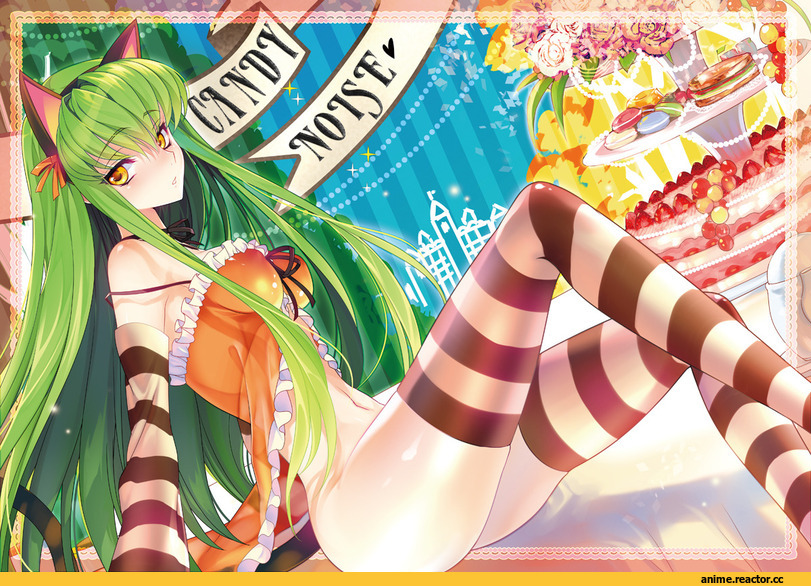 Code Geass, C.C., Неко, Animal Ears, Anime