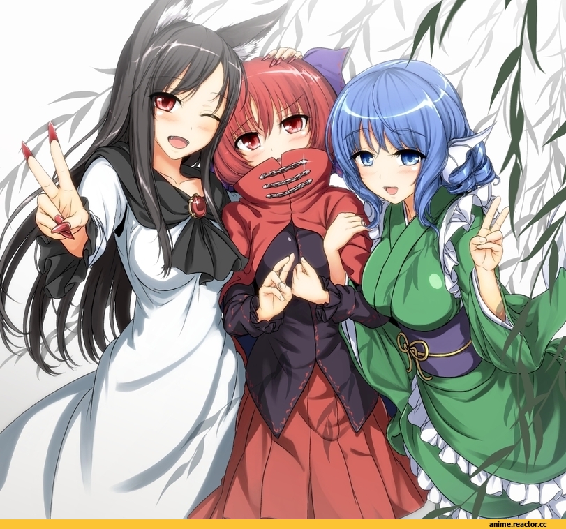 Imaizumi Kagerou, Touhou Project, Sekibanki, Wakasagihime, Mermaid Girl (Anime), Monster Girl (Anime), miyakouji, Inumimi, Animal Ears, Anime Art, Anime