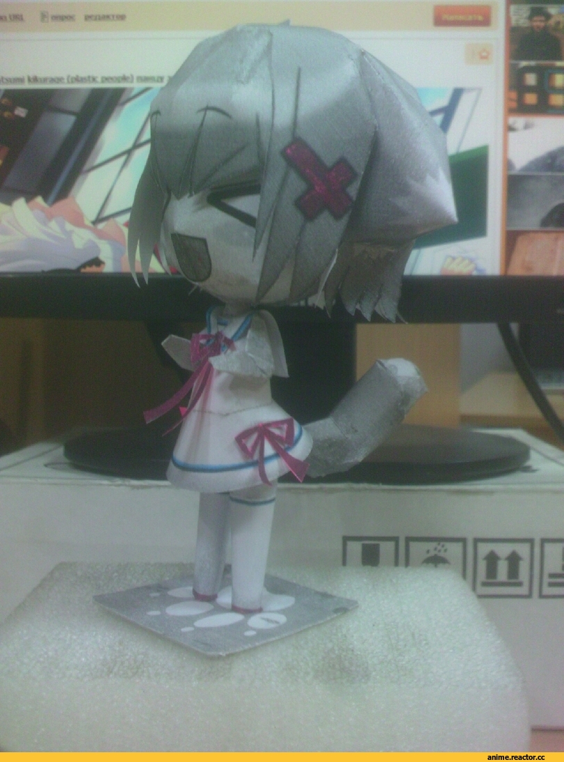 papercraft, DIY, Kitsune, Animal Ears, Anime