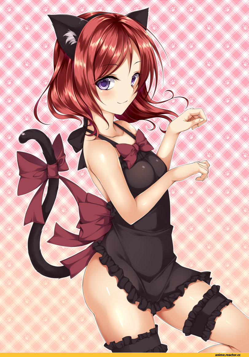 Animal Ears, Nishikino Maki, Love Live!, brunhilde, nekomimi, Anime