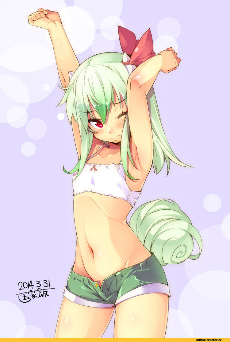 touhou, Kamishirasawa Keine, Animal Ears, Anime
