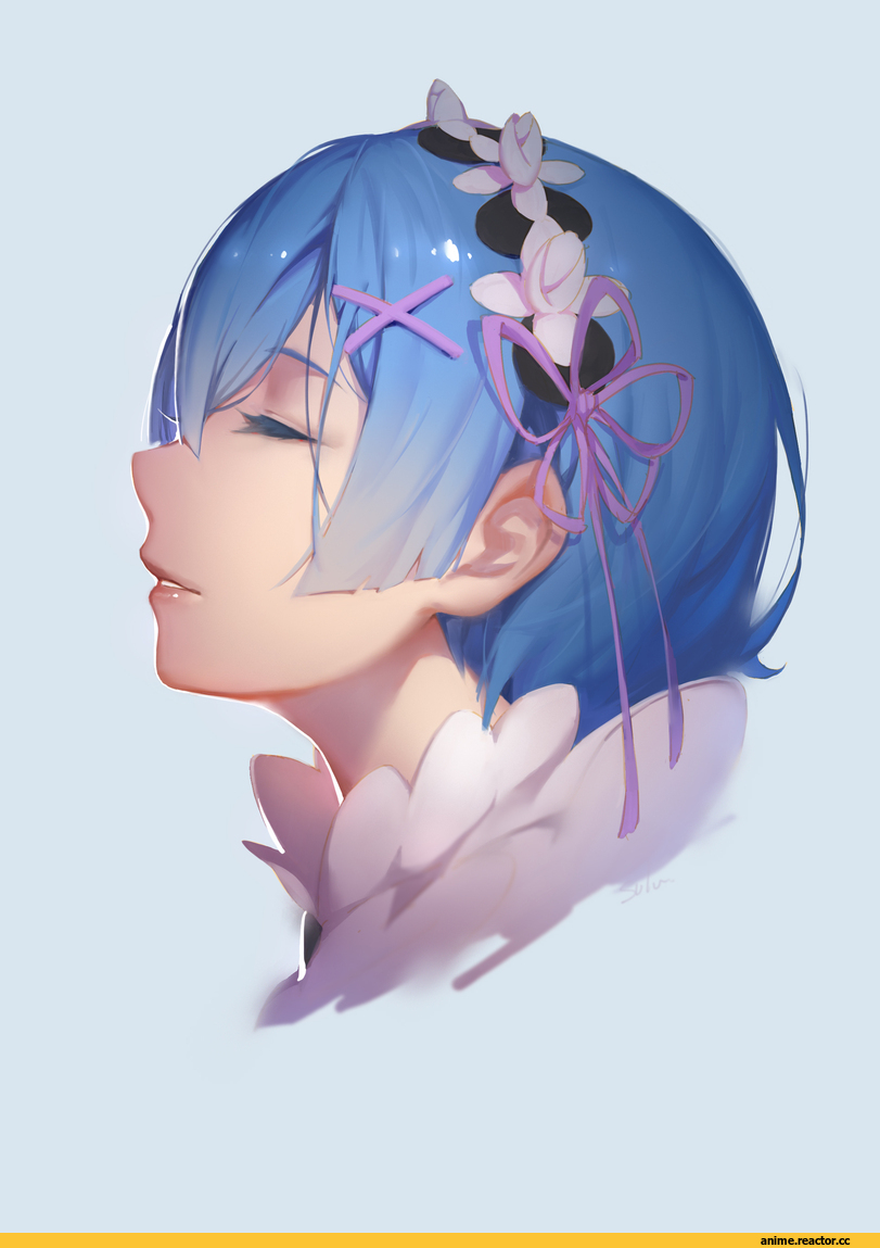Rem (re zero), Re Zero Kara Hajimeru Isekai Seikatsu, Sola7764, Anime Art, Anime