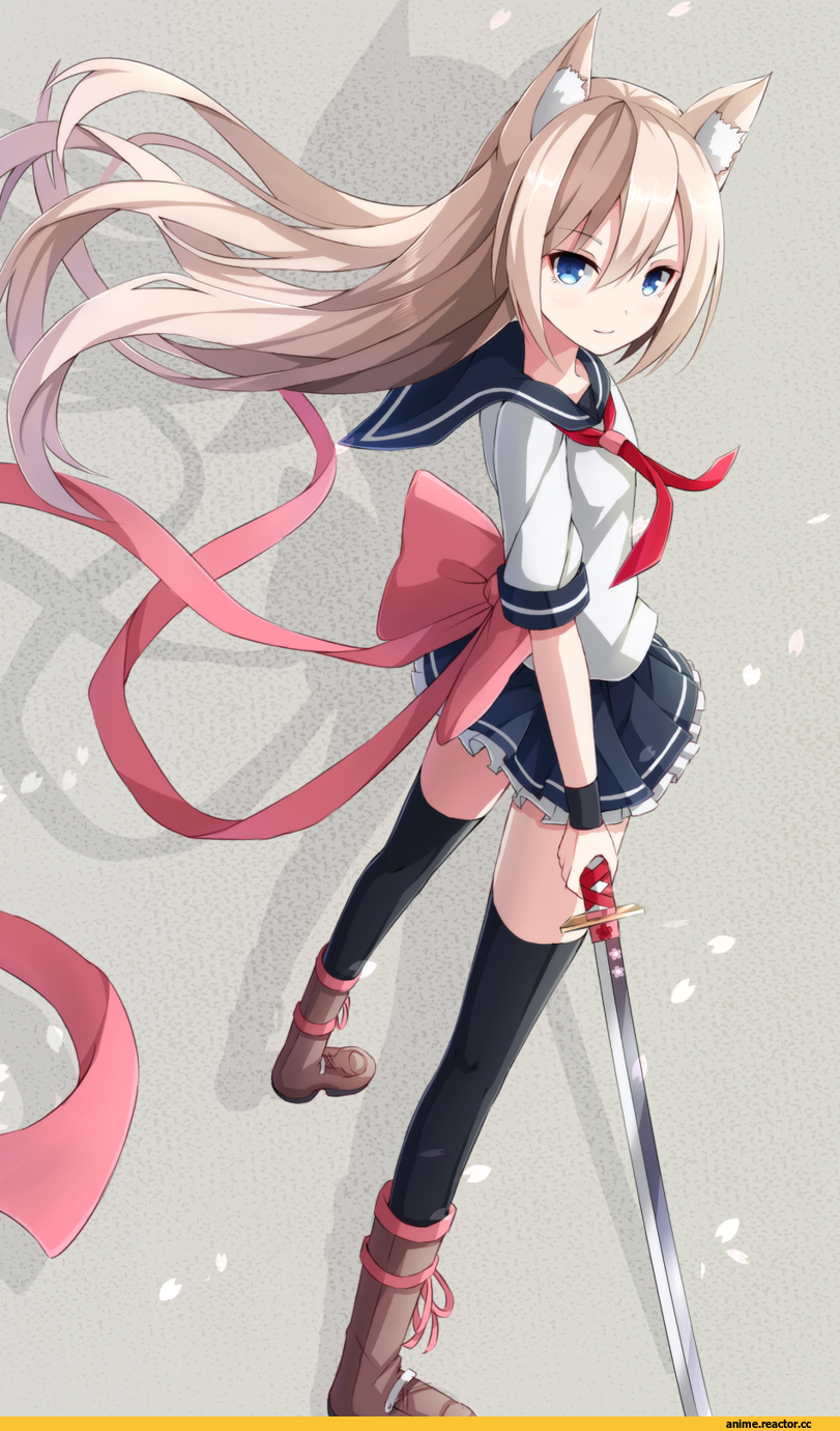 Animal Ears, Nikkunemu, Anime Original, nekomimi, Опасные Няшки, Anime Няши, Anime