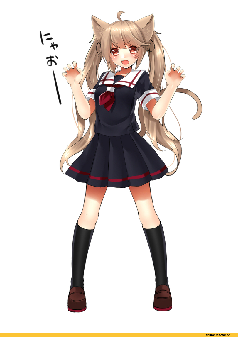 Kantai Collection, Murasame (Kantai Collection), Неко, Animal Ears, Anime
