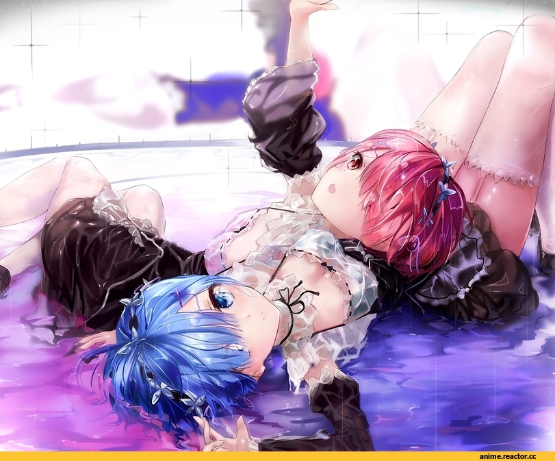 Re Zero Kara Hajimeru Isekai Seikatsu, Rem (re zero), Ram (Re Zero), inoraycla, Anime