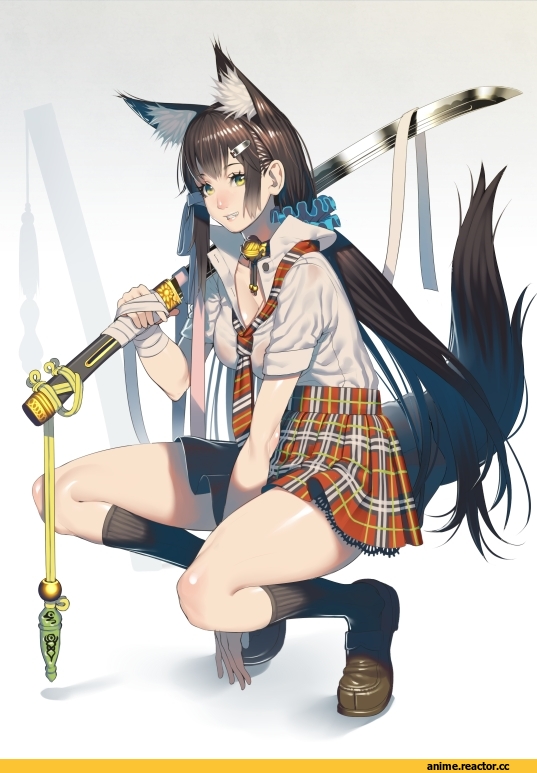 Anime Original, Animal Ears, Kitsune, Опасные Няшки, Anime Няши, Anime