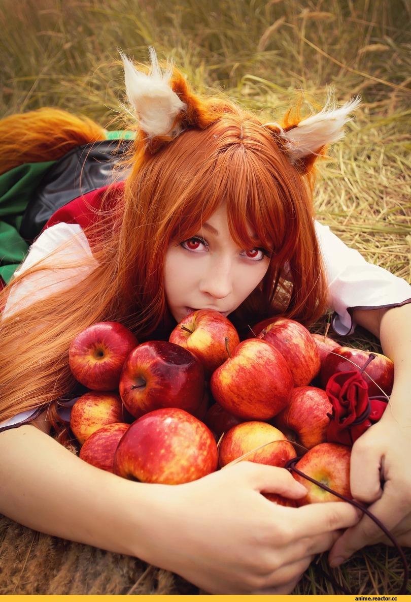 Horo, Spice and Wolf, Inumimi, Animal Ears, рыжие, cosplay, Кликабельно, длинные волосы, Anime