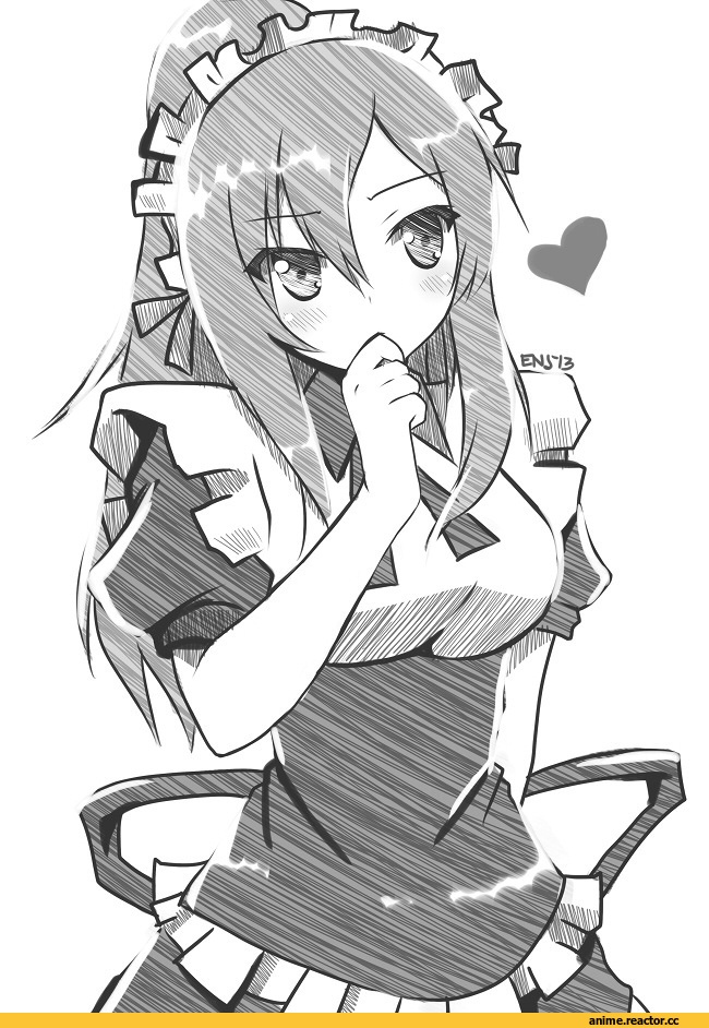 Anime Art, enjelicious, Anime Paint, Monochrome (Anime), Sakurasou no Pet na Kanojo, aoyama nanami, Maid, Anime