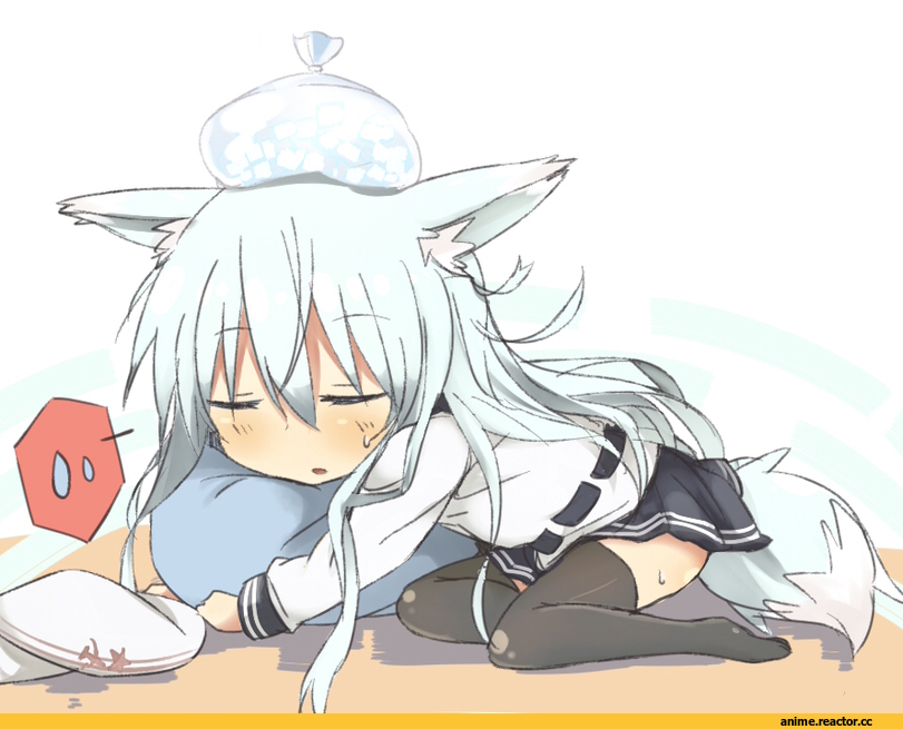 Kantai Collection, verniy (kantai collection), Kitsune, Animal Ears, Anime