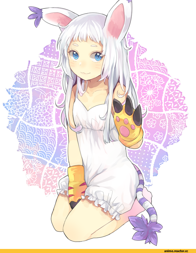 digimon, tailmon, Animal Ears, Неко, Anime